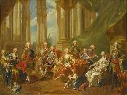 Louis Michel van Loo The family of Philip V in France oil painting artist